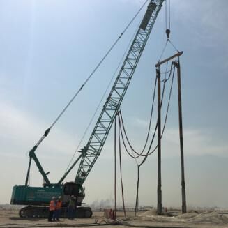 kopen 180 kW-200 kW motorkracht Vibroflot-apparatuur met 4,2 m stapeloppervlak voor 95% relatieve compactheid in Vibro Compaction Piling online manufacture