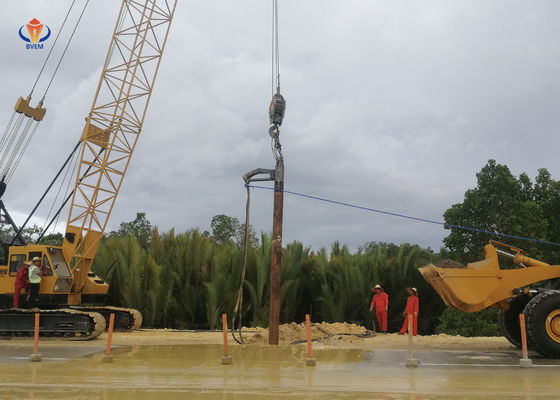 Krachtige Vibroflot Drive Pile Machine Vibro Pile Foundation milieuvriendelijk