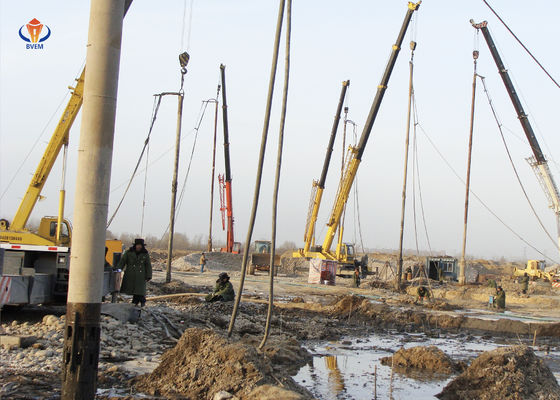 Efficiëntie Constructie Vibro Flotatie Vibroflotatie Proces Grondverbetering