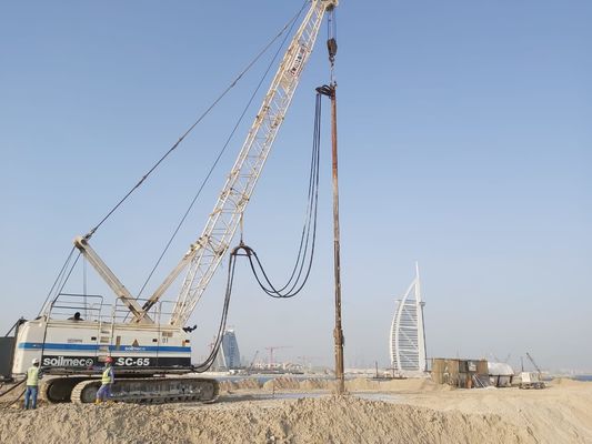 450mm 260kw Verbetering van de seismische capaciteit Bvem Vibro Compaction Piling Driver Machine