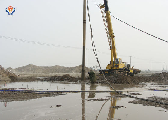 Efficiënte topvoer Vibroflotcompressie van samenhangsloze bodems BJV130E-377