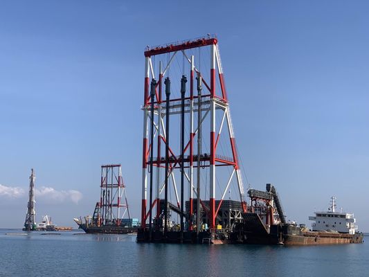 1800 Rpm Vibroflotatietechniek voor constructie van offshore stenen kolommen