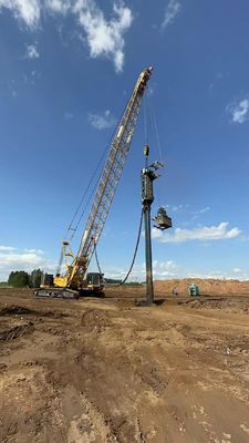 Vervangende steenkolom Vibro Sand Compaction Pile Bottom Feed Vibroflot Driving voor bodemverbetering